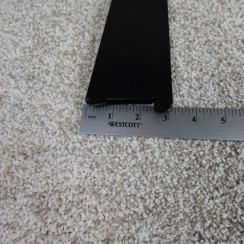 19 Inch Black Metal Tapered Shelf Bracket‎ Retail Display Gondola Support